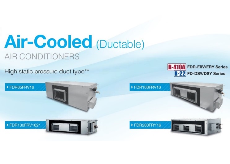 TheSmartHVAC Daikin Ductable AC AirCooled Ducted Air Conditioners 5.5, 8.5, 10.8, 11, 16.5
