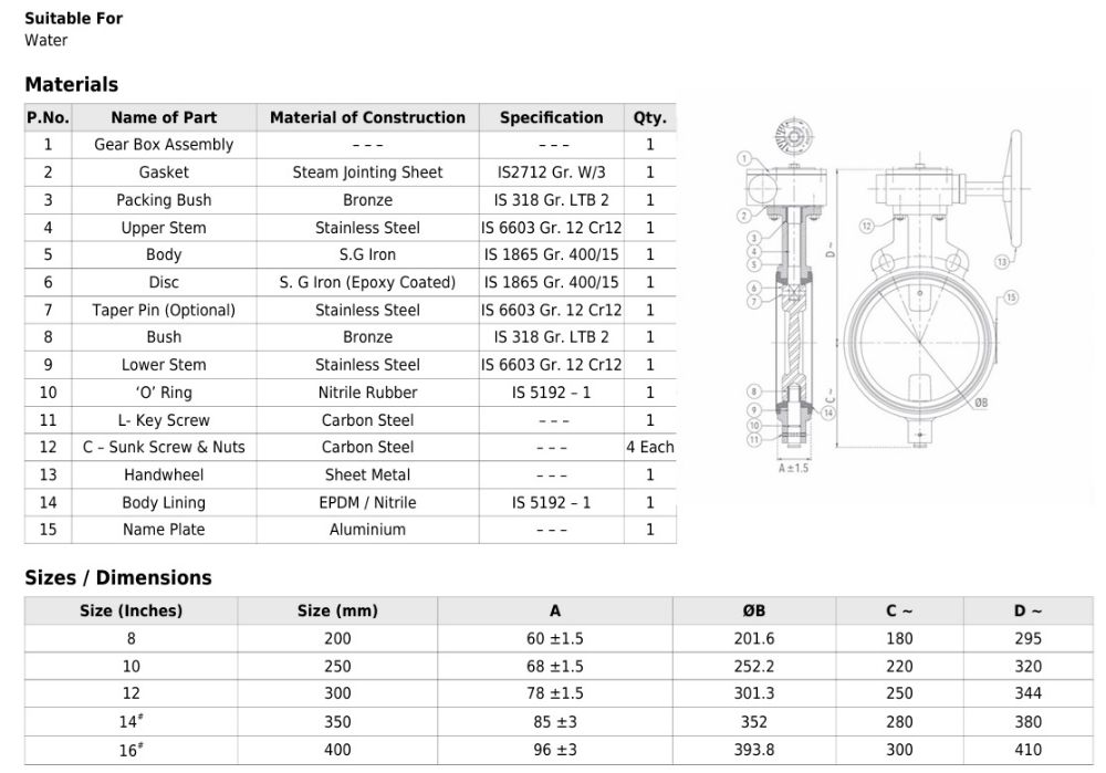 Butterfly Valve Weight Chart Flanged Butterfly Valve Dimensions,dn300